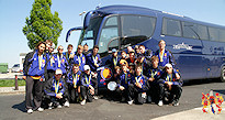 Het nederlandse ijshockeyteam U18 werd met Visch Coaches wereldkampioen in Hongarije